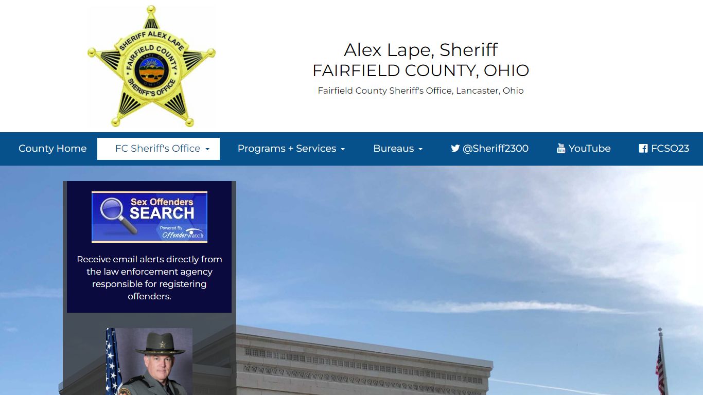 Fairfield County Sheriff's Office, Lancaster Ohio 43130